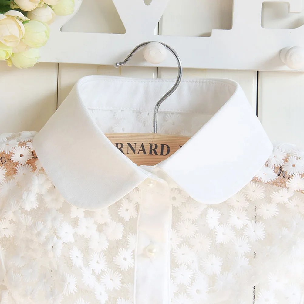 

Women'S Lace Fake Collar Detachable Lightweight Neckline Accessory Half Shirt Blouse Floral Cotton Collar For All Seasons