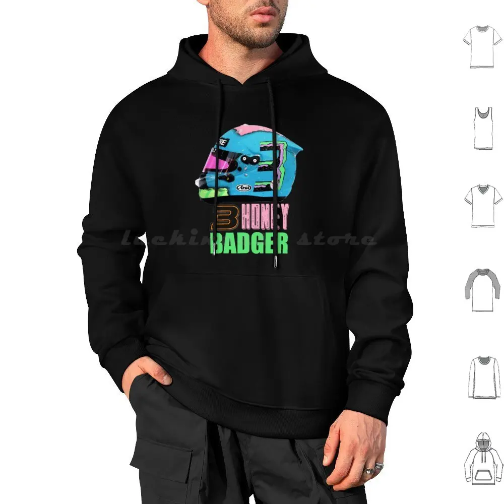 Daniel Ricciardo Hoodie cotton Long Sleeve Danny Ric Daniel Ricciardo Daniel Ricciardo Honey Badger