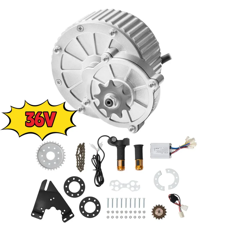 

Wovpower 450W 36V Electric Brushed DC Motor Kit with Speed Controller & Twist Throttle, 3000RPM High Torque Motor