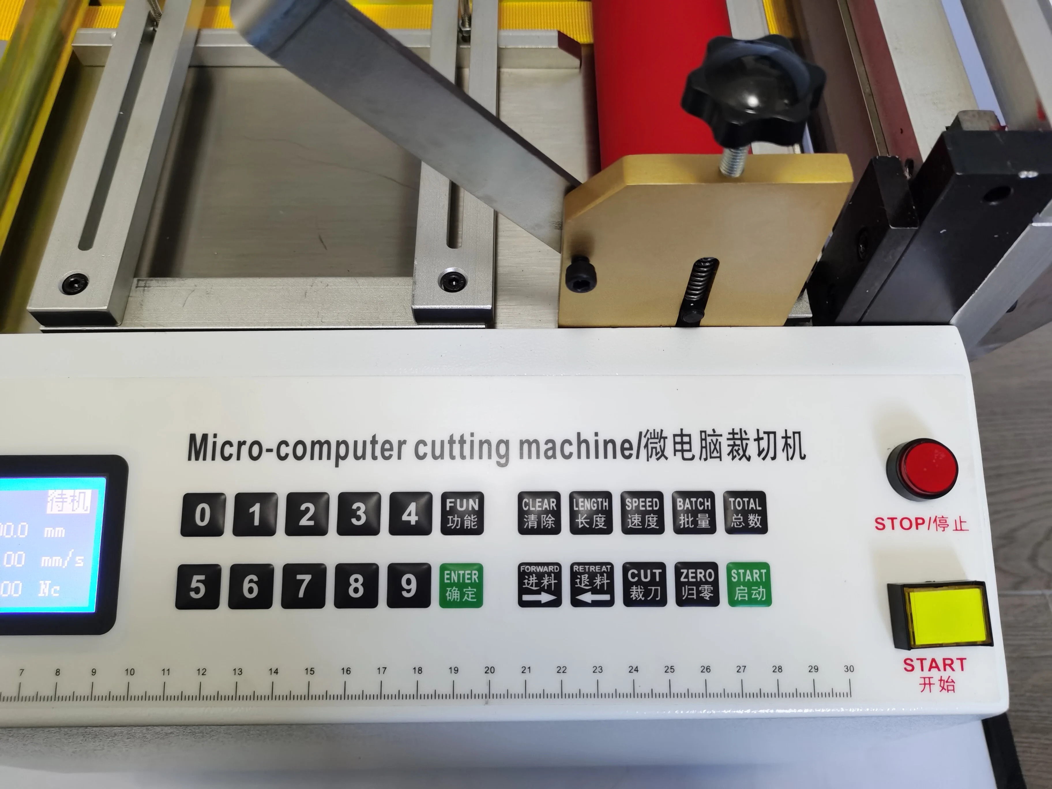 

Microcomputer Automatic Cutting Machine PVC Heat Shrink Sleeve Tube Copper foil aluminum foil cutting Wire Rope Cutter HXZ-200