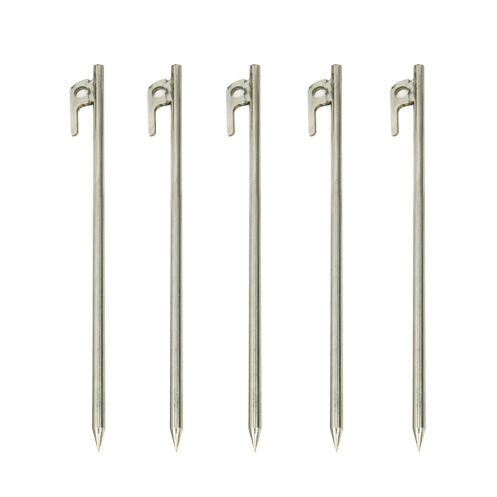 5 Pieces Tent Pegs Pegs Tent Nail Ground Anchor Earth Nail, Strong And