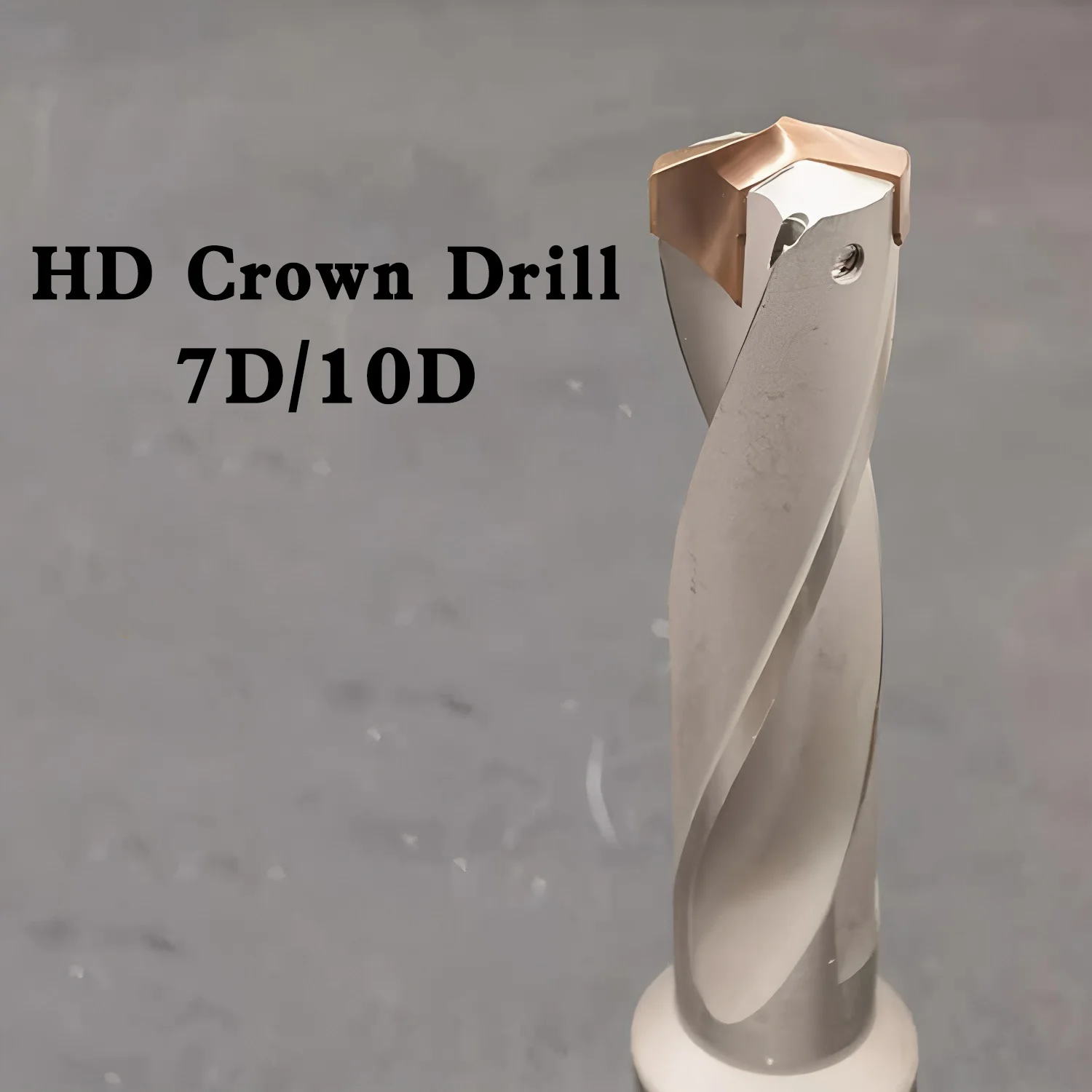 HD Crown Drill Bit 7D/10D Deep Hole High Efficiency Indexable Internal Cooling CNC Machining Tool for Fast Processing