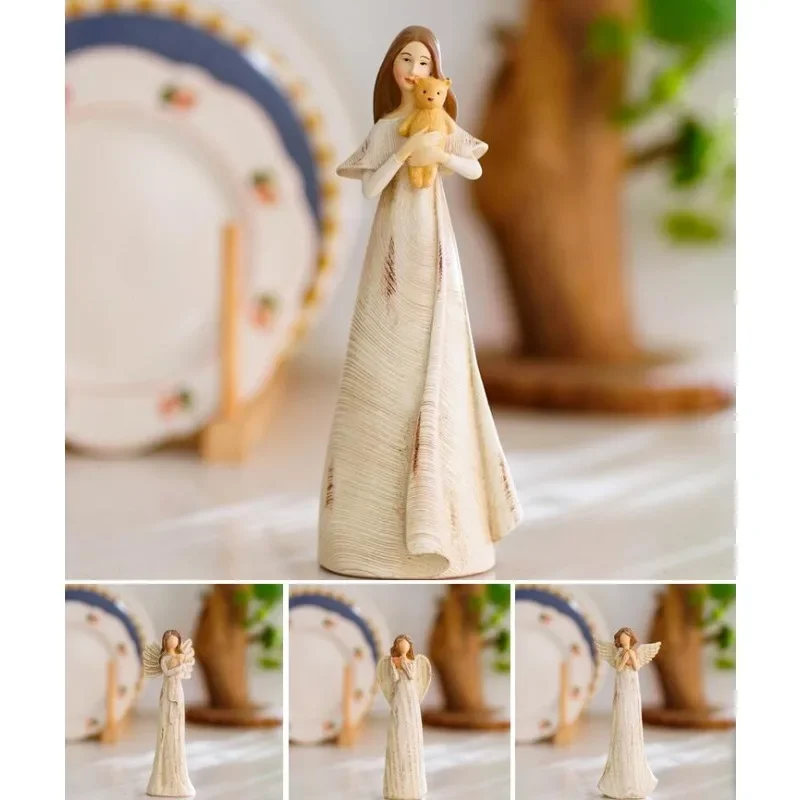 

Angel Figure Statue Creative Decoration Resin Crafts Decoration Home Decoration Birthday Gift Table Decoration