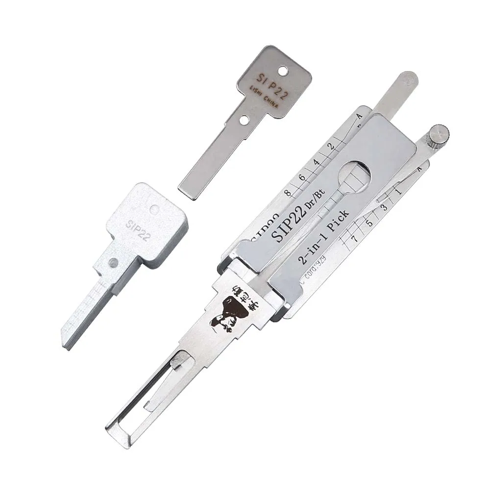 

SIP22v.2 Lishi 2-in-1 Tool for Fiat,Maserati,Alfa Romeo,Ferrari Car Door Lock Cylinder Locksmith Supplies Repair Tools