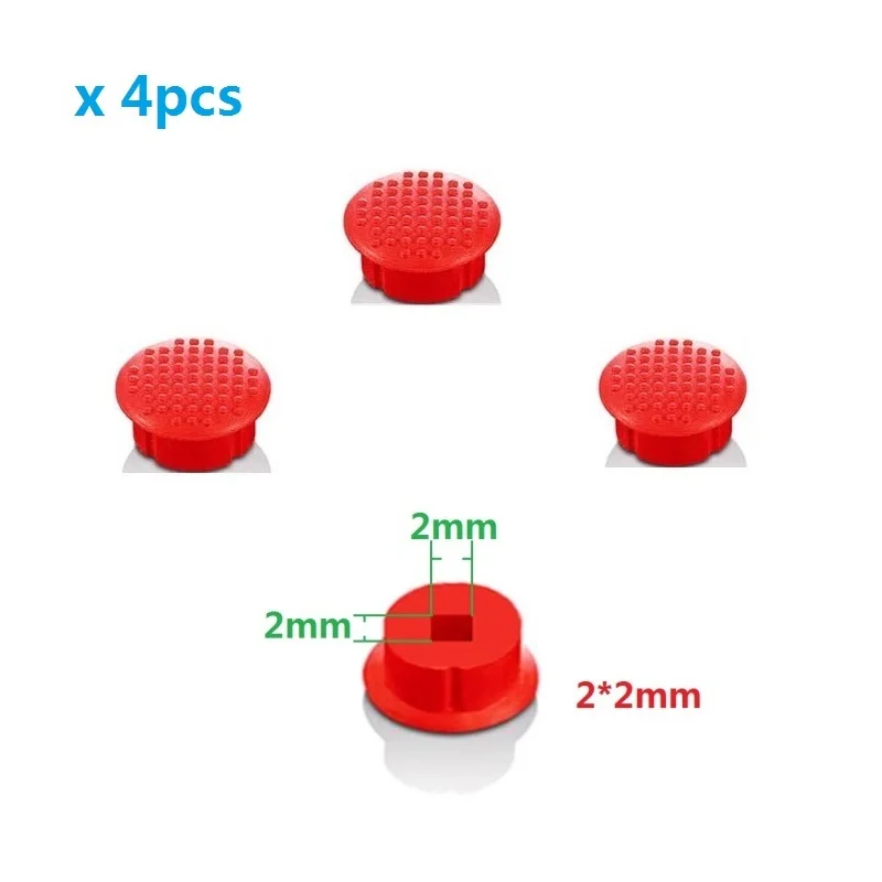 4pcs 2mm 2*2mm Mouse Pointer Trackstick Guide TrackPoint Red Cap for Lenovo ThinkPad X280 X390 L480 L580 S2 X1 Yoga T470 T590 P1