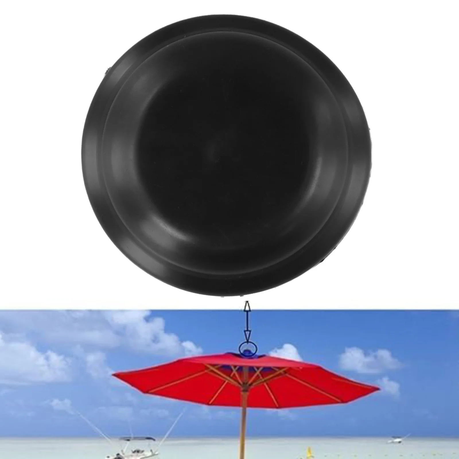 Black Umbrella Spare Hat Enhances Functionality PP Material Practical And Classic Design Sturdy And Long-lasting