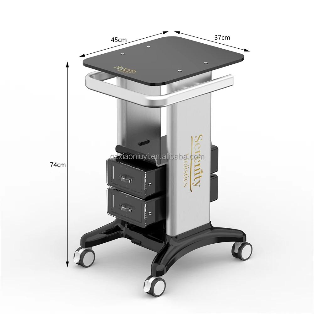 High Quality Beauty Salon Trolley Cart Mobile Instrument Stand Rolling Laser Machine Storage Trolley for Spa Beauty