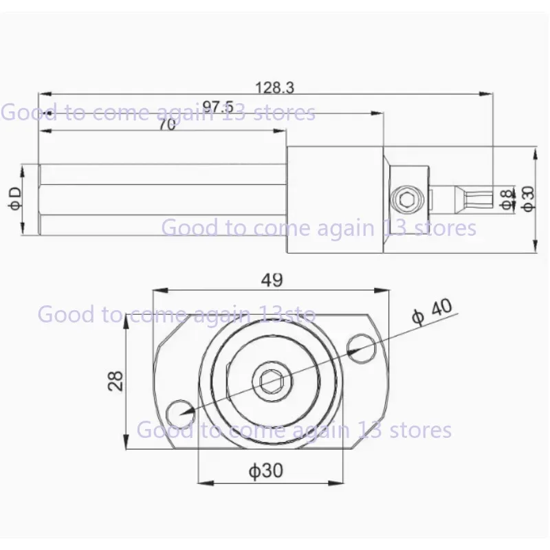 Lathe Rotary Broach Punching Tool For Holder Citizen Star Tsugami Hanwha Tornos Jinn Fa Polygym