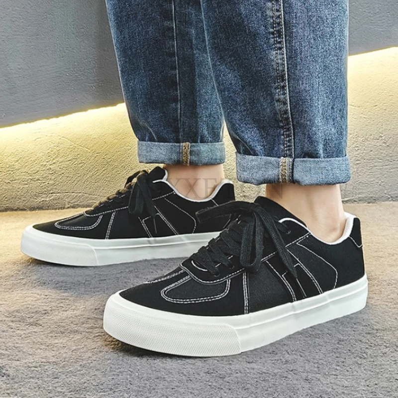 Buty unisex na co dzień zawód buty skate mężczyźni kobiety sznurowane zamszowe i płócienne trampki Boardfeel czarne buty wizytowe