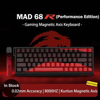 MADLIONS MAD 60/68HE clavier à interrupteur magnétique de jeu clé filaire lecteur Web personnalisé 8K 61/68 retour RT temps de touche réglable échange à chaud