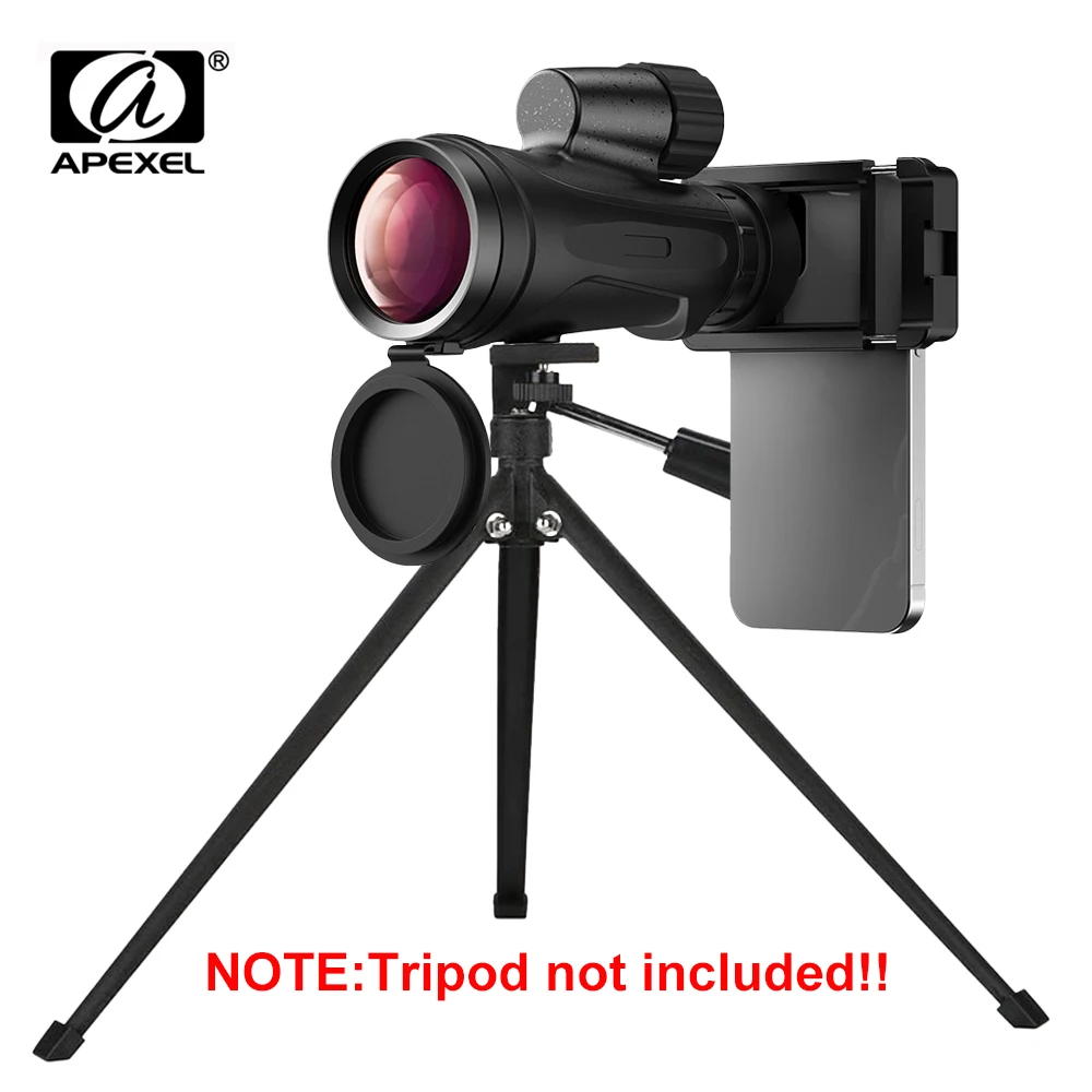 APEXEL High Powered 12X50 Monocular Low Light Larger Vision with BAK4 Prism Fogproof Waterproof Monocular Telescope for Hunting