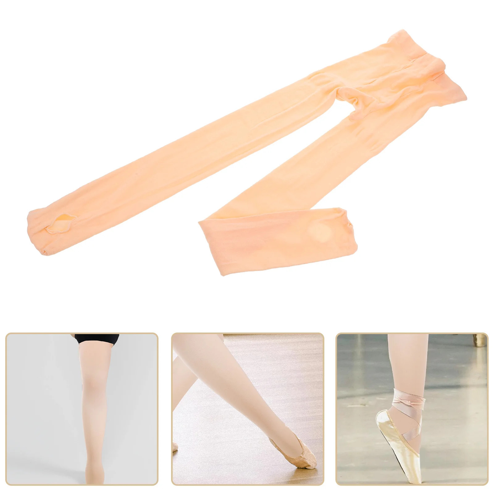 

2 пары колготок для балета и танцев, светло-розовые эластичные носки, прочные для взрослых девочек, тренировочные выступления
