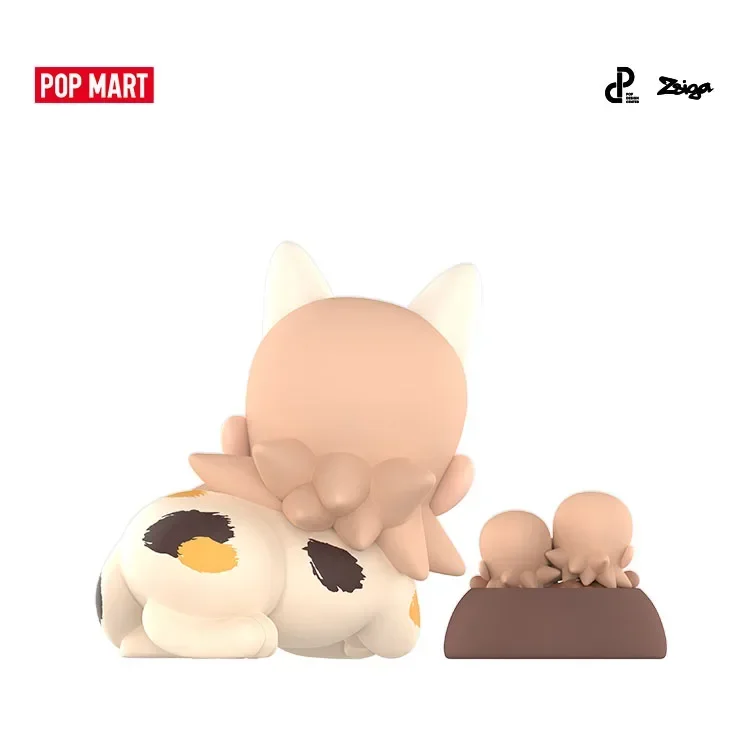 

POP MART Zsiga Fussy Cat 100% Figurine Series Blind Box Guess Bag Desktop Decoration Blind Bag Toys Anime Figure Cute Model Gift