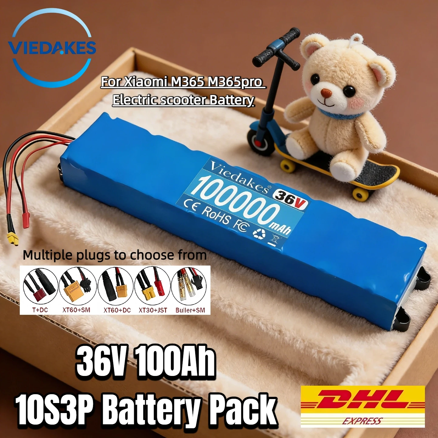 

10s3p 36 В 100 Ач аккумуляторы для скутера, высокая производительность для Xiaomi M365 M365pro аккумулятор для электрического скутера прочный аккумулятор 10s3p 36 В