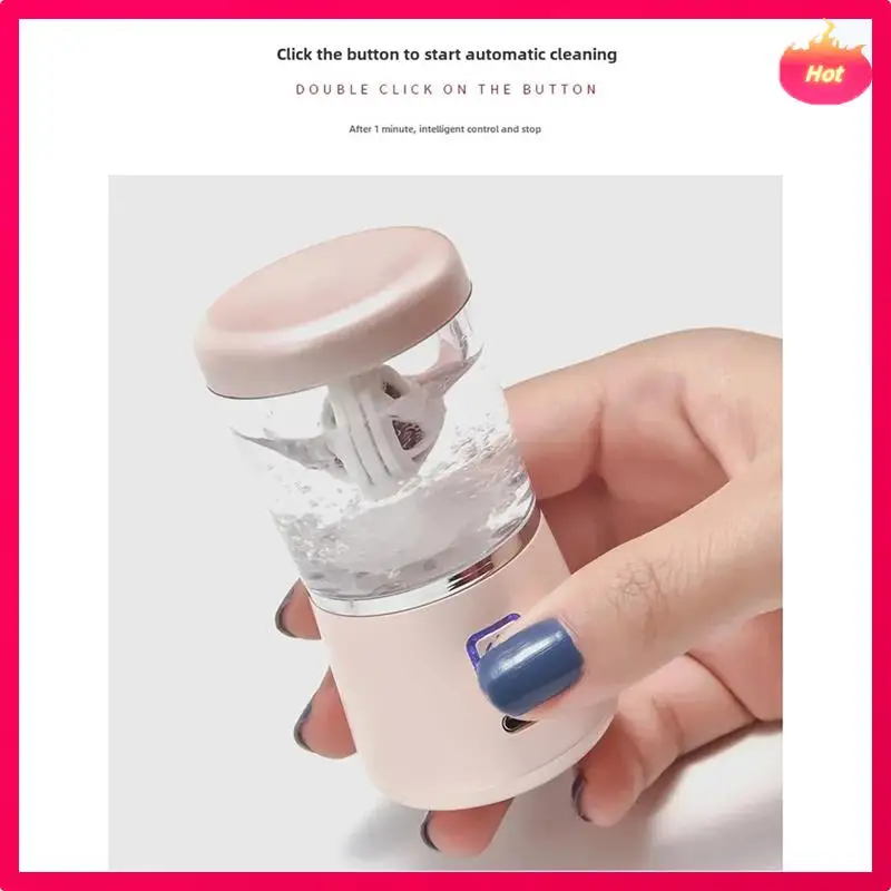 Limpiador de gafas con contacto AD, limpiador de gafas de lavado automático, caja de socio de carga para limpieza de gafas, color blanco