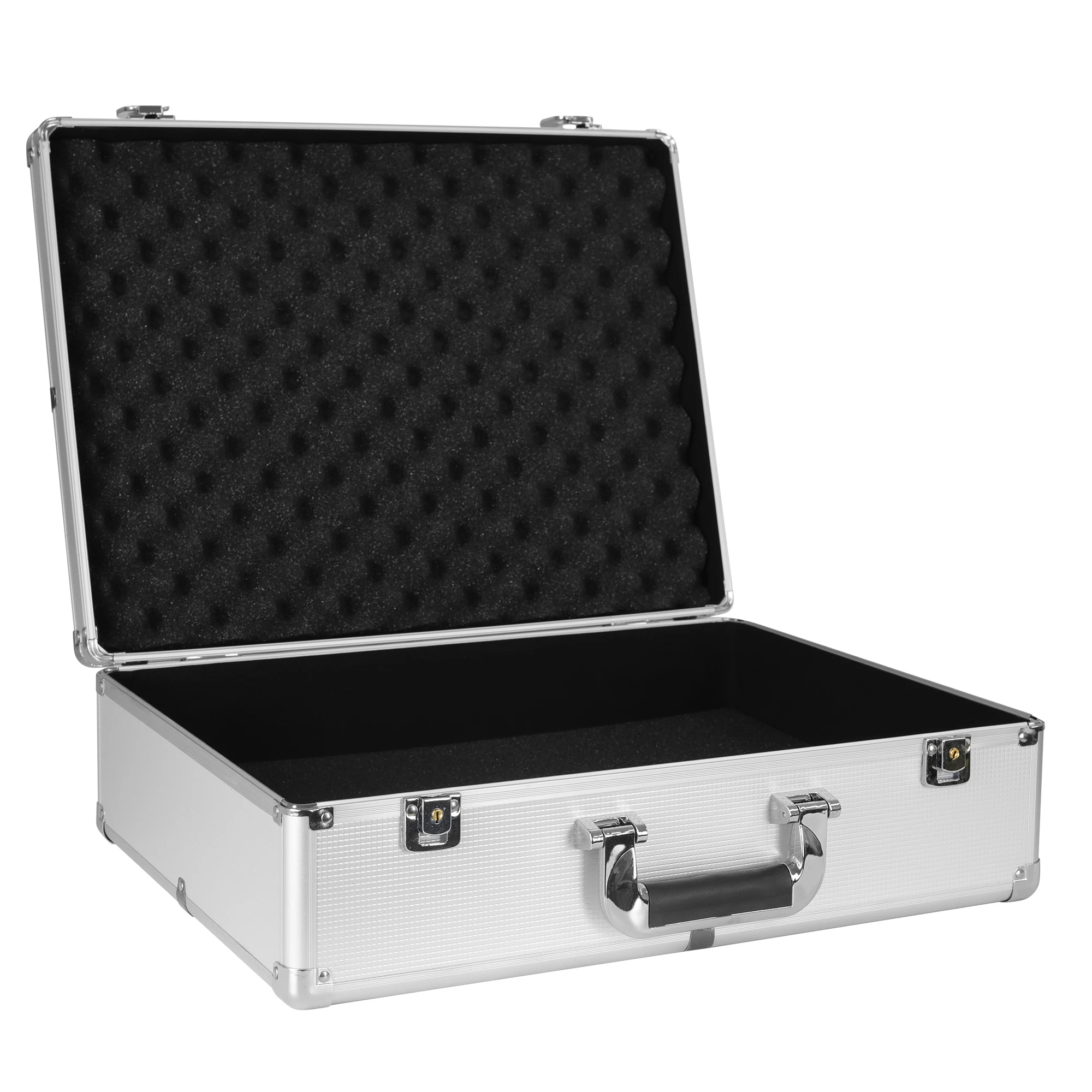 Portable Suitcase Waterproof Toolbox With Lock Headphones Box With Sponge Hard Case Flight Case Household Equipment Storage