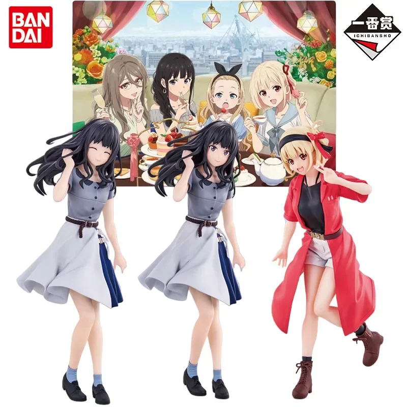 

Bandai натуральная Ichiban Lycoris Recoil аниме-фигурка Inoue Takina Nishikigi Chisato экшн-игрушки для мальчиков и девочек подарок Коллекционная модель