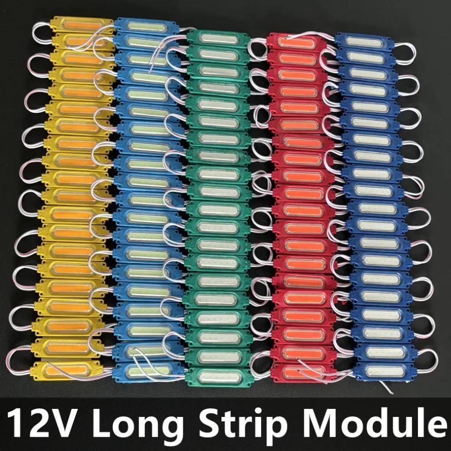 10PCS Led Modules Combination Hard Strip Light 12V COB Light Backlight Shop Banner Waterproof IP65 Room Truck Sedan Decorations