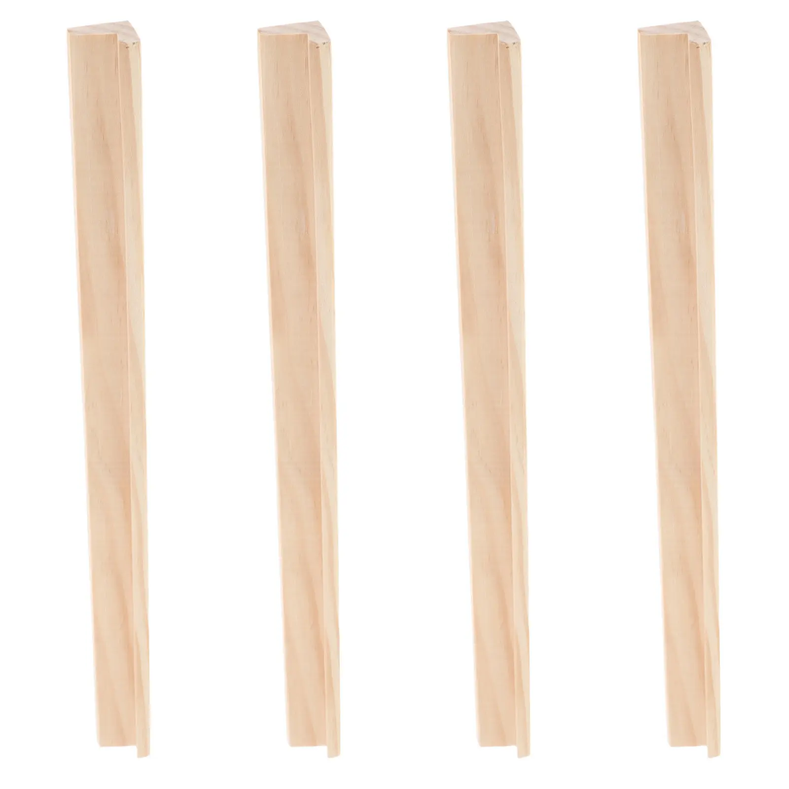 ถาดไม้สำหรับโดมิโน 4 ชิ้น แบบยังไม่เสร็จสมบูรณ์ สำหรับวางแผ่นโดมิโนแบบแถวเดียว เพื่อการเล่นเกมที่ง่ายดาย  ที่จัดระเบียบเกมกระดาน  ชั้นวางโชว์แผ่นโดมิโนขนาด 36 ซม.