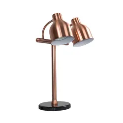 Food heat preservation lamp buffet catering barbecue lamp double-headed marble heat preservation table food heating lamp