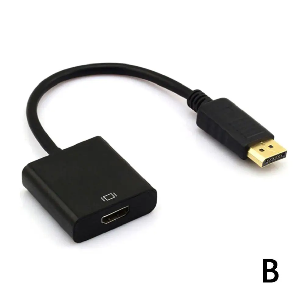 Konwerter 1080P DP na HDMI Zewnętrzny adapter audio-wideo Kabel Multi Display Konwerter do komputera stacjonarnego Laptop PC B2Z2