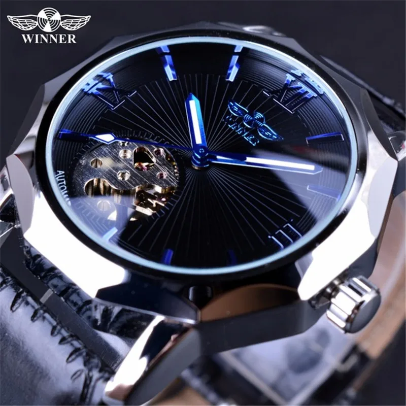 Official brand free shipping Men's fashion casual Hollow Retro Automatic Mechanical Watch