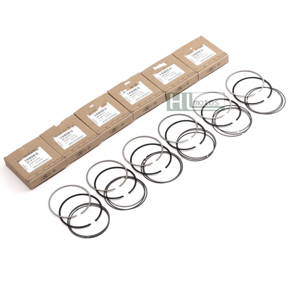 6pcs 06E 198 151 H Genuine OEM Piston Rings Φ85.5mm for Audi A4 A5 A6 Q5 3.2L FSI V6 CALA CALB 06E198151H