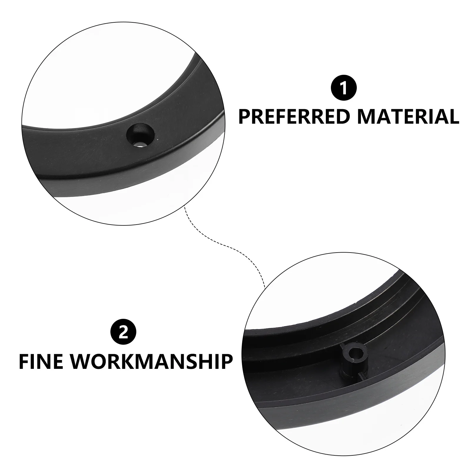 

Car Speaker Spacers 2 Pairs Abs Durable No Drilling Required For Auto Audio Adapter Ring Vehicle Sound System Upgrade