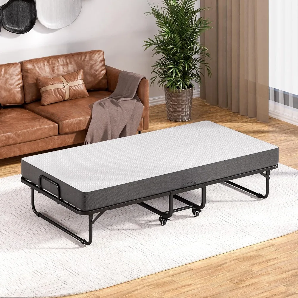 سرير قابل للطي محمول بحجم مزدوج للبالغين مع مرتبة إسفنجية الذاكرة - سرير ضيوف مثالي #2