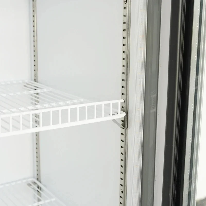 l  Double Glass Door Commercial Drinks Cooler See Through Upright Display r Supplier Beverage Refrigerator view 5