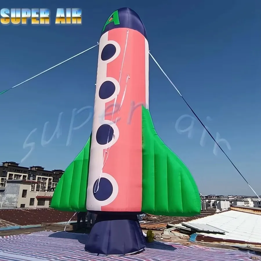 Grab attention instantly with our eye‑catching inflatable rocket mockup! Crafted from premium thick Oxford