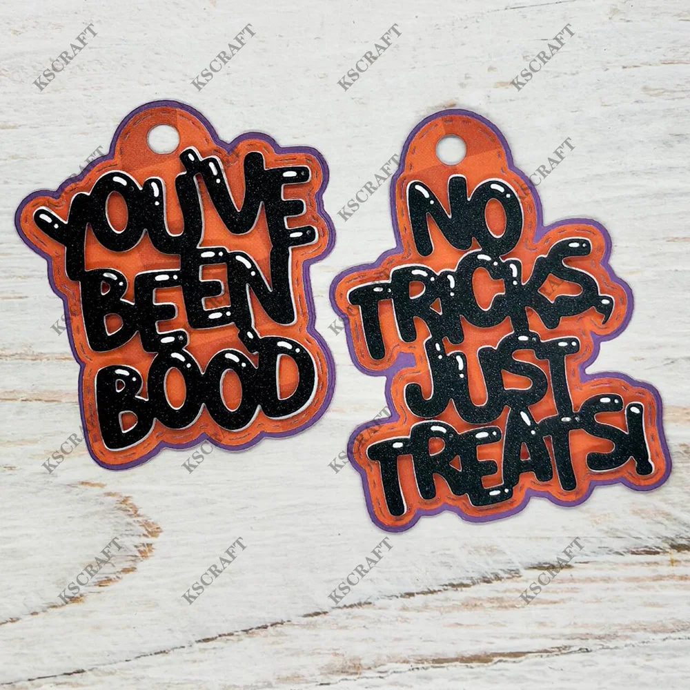 KSCRAFT Halloween Tags Cutting Dies Stencils for DIY Scrapbooking Decorative Embossing DIY Paper Cards - view 4
