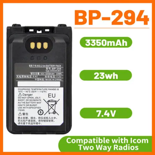 NEW 7.2v 3350mAh Li-ion Battery Pack for Radio Walkie Talkie ICOM IC-F52D IC-F62D IC-M85 IC-F3400D Two Way Radio