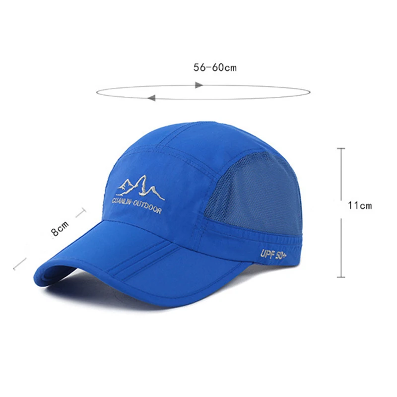 NIXHIT Outdoor Sports Foldable Breathable Thin Quick Drying Women Men\'s Baseball Cap Mountaineering Hiking Fishing Sun Hat A245