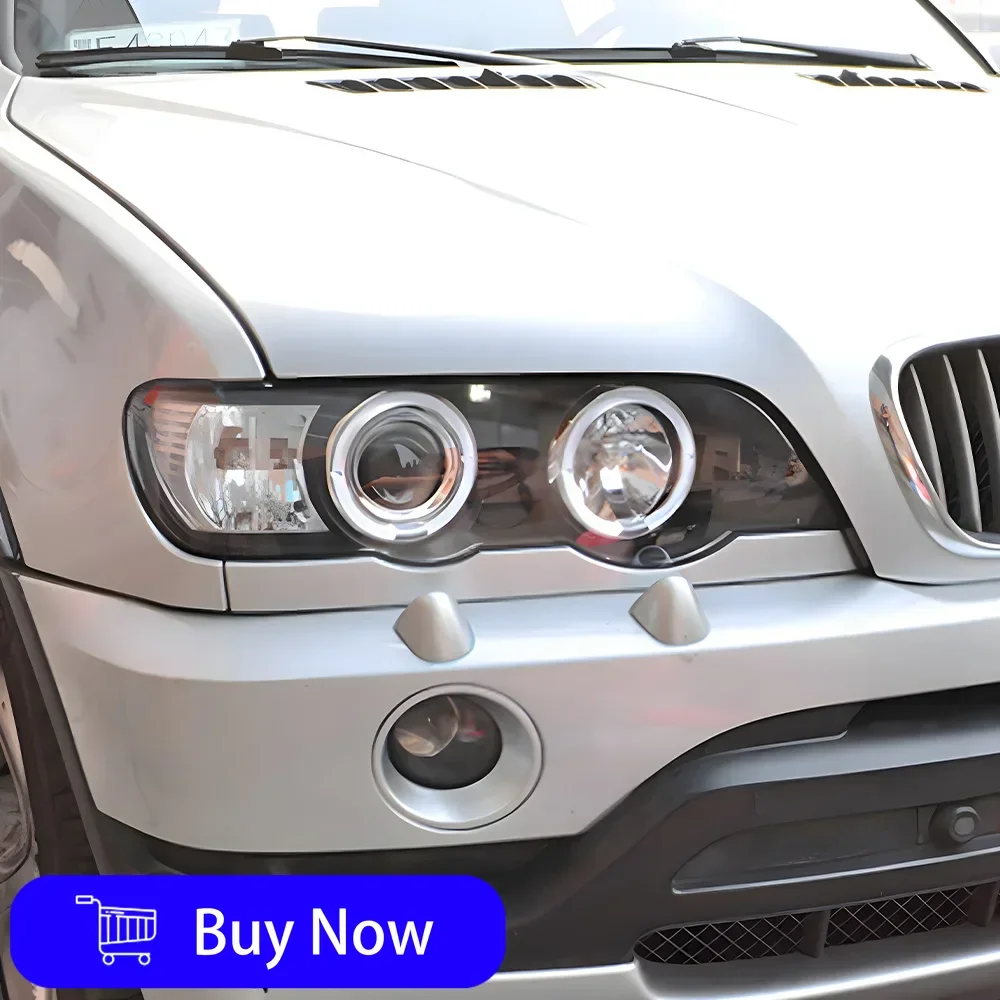 

Автомобильные передние фонари для BMW X5 E53 1998-2003, обновленная сборка автомобильных фар, высококачественные светодиодные линзы проектора, аксессуары для инструментов