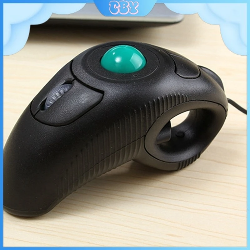 Usb Wired Trackball Mouse Hand-Held Portable Left Right Hand Wired Mouse Optics Is Suitable Pc Tablet Computer Notebook Computer