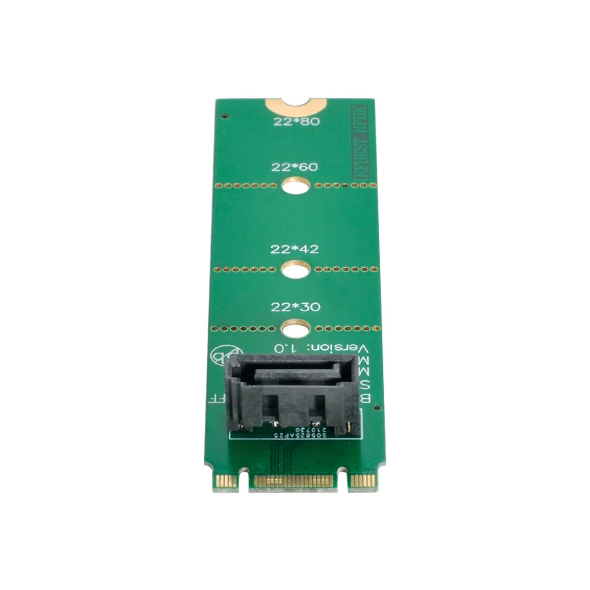 Xiwai Chenyang Motherboard NGFF B/M-key M.2 to Vertical SATA 7pin Hard Disk Drive SSD PCBA Extension Adapter