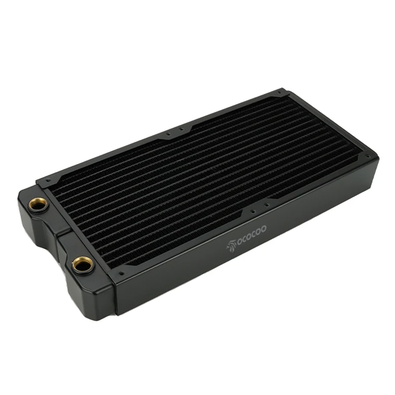 OCOCOO PC DIY 40mm Copper Water Cooling Radiator Liquid Cooler High Performance Silent Cooling with 140mm Fan OC-CRD28