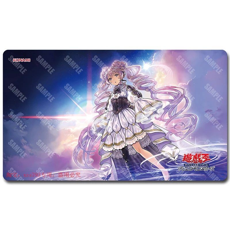 600X350X2mm DIY 유희왕! 카드 배틀 매트 Ygo 미궁 싱글 플레이어 보드 게임 카드 결투 플레이트 배틀 매트 선물 장난감