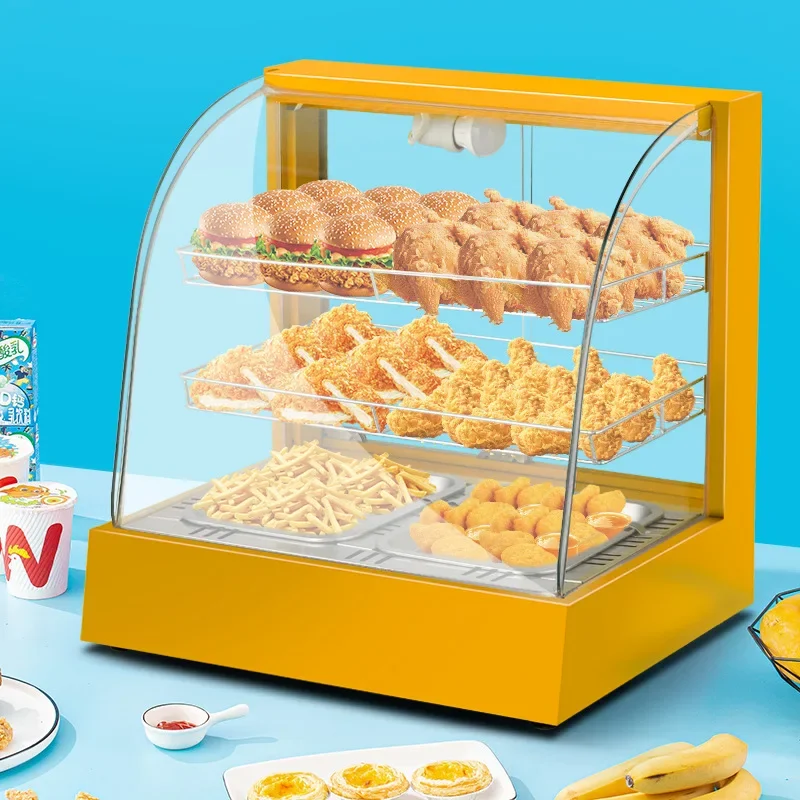 Insulation cabinet Commercial deli burger egg tart fried chicken fries fritters display cabinet