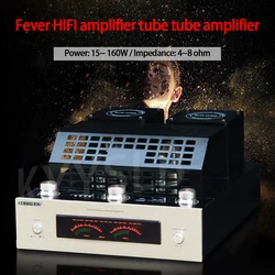 KYYSLB 15~160W 4~8Ohms Fever HIFI Amplifier Tube Amplifier High-power Household Bluetooth USB Home Audio Tube Amplificador