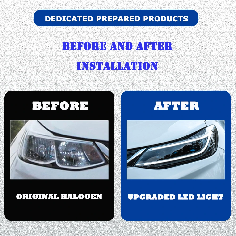 Hot LED HeadLights for Chevrolet Cruze 17-20 new style full led DRL Car head lamp Assembly Signal Auto Accessories Modified Lamp