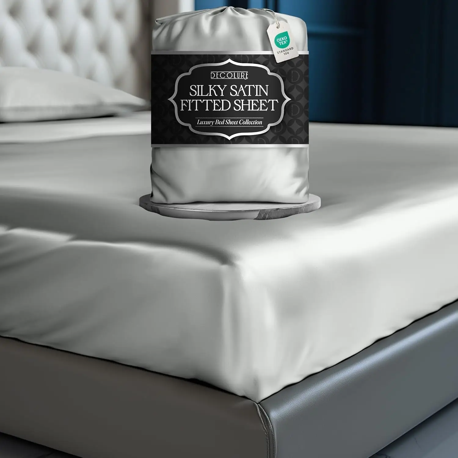 

Satin Fitted Sheet Twin Size (1 Pc) – Luxuriously Smooth & Softer Than Silk Bed Sheets W/ 15 H Deep Pocket Hypoallergenic