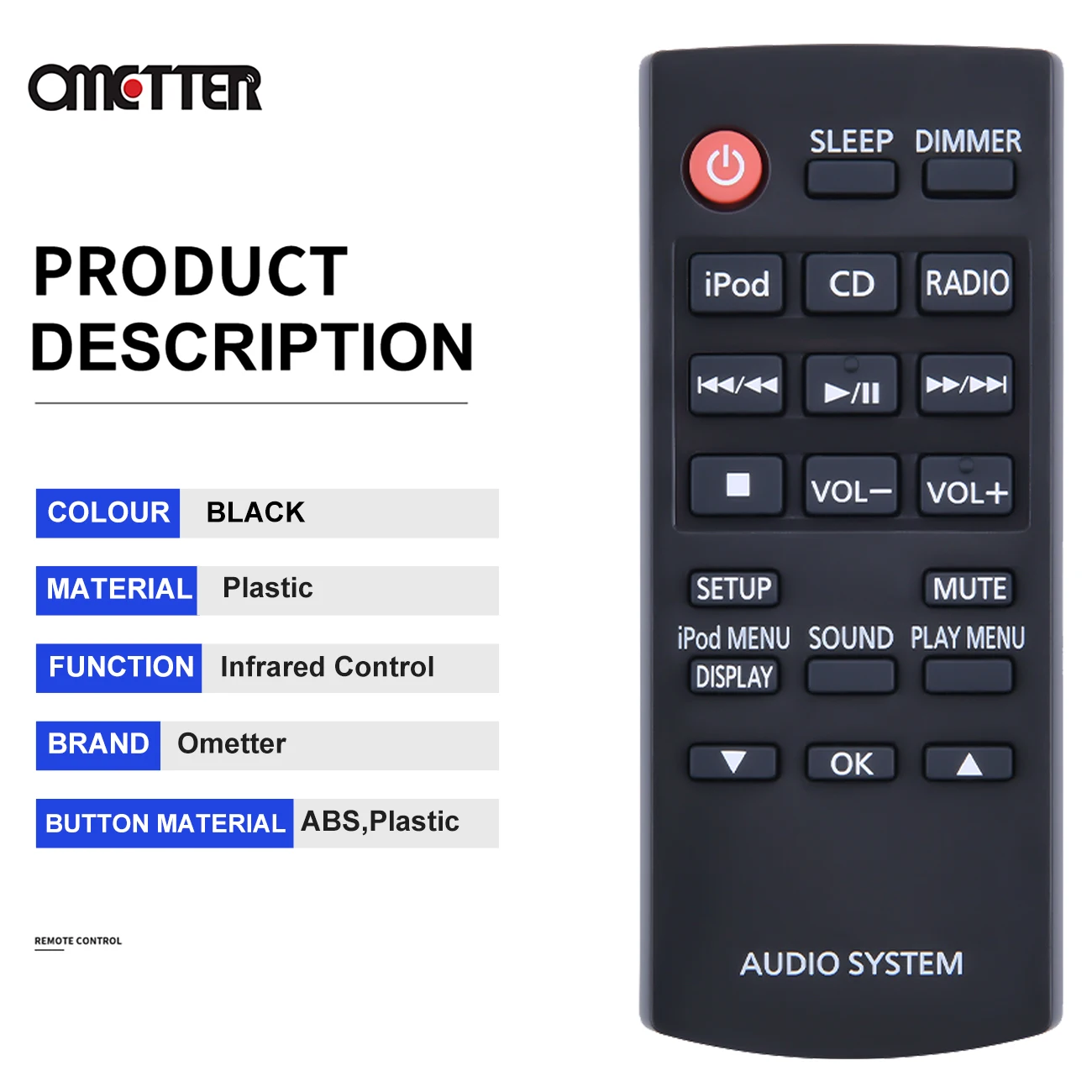 N2QAYC000058 يصلح لنظام الصوت باناسونيك التحكم عن بعد الأصلي SC-HC27 SC-HC38 SC-HC58