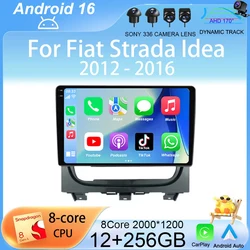 Android 16 Carplay Car Radio For Fiat Strada Idea 2012 2013 2014 - 2016 Multimedia Video Player Navigation GPS Stereo 2 Din DVD