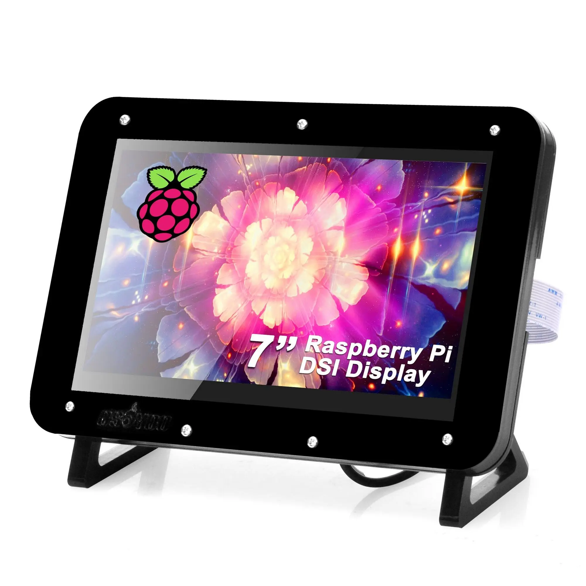 OSOYOO 7-calowy ekran dotykowy DSI Wyświetlacz LCD Przenośny pojemnościowy monitor dotykowy z ramką do Raspberry Pi 5 4 3 3B+ 2