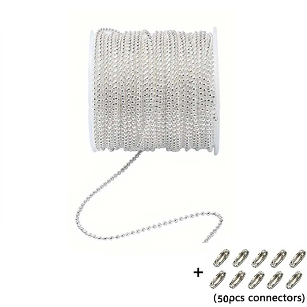 1roll Iron Beads Chain for DIY Jewelry Making