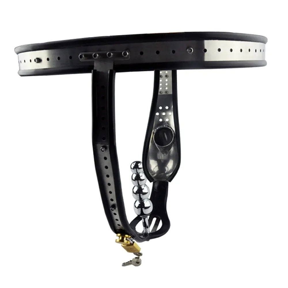 Male Chastity Cock Cage with Anal Butt Plugs Adjustable Strap on Harness Chastity Belts Devices BDSM Bondage Gear Accessories - view 2