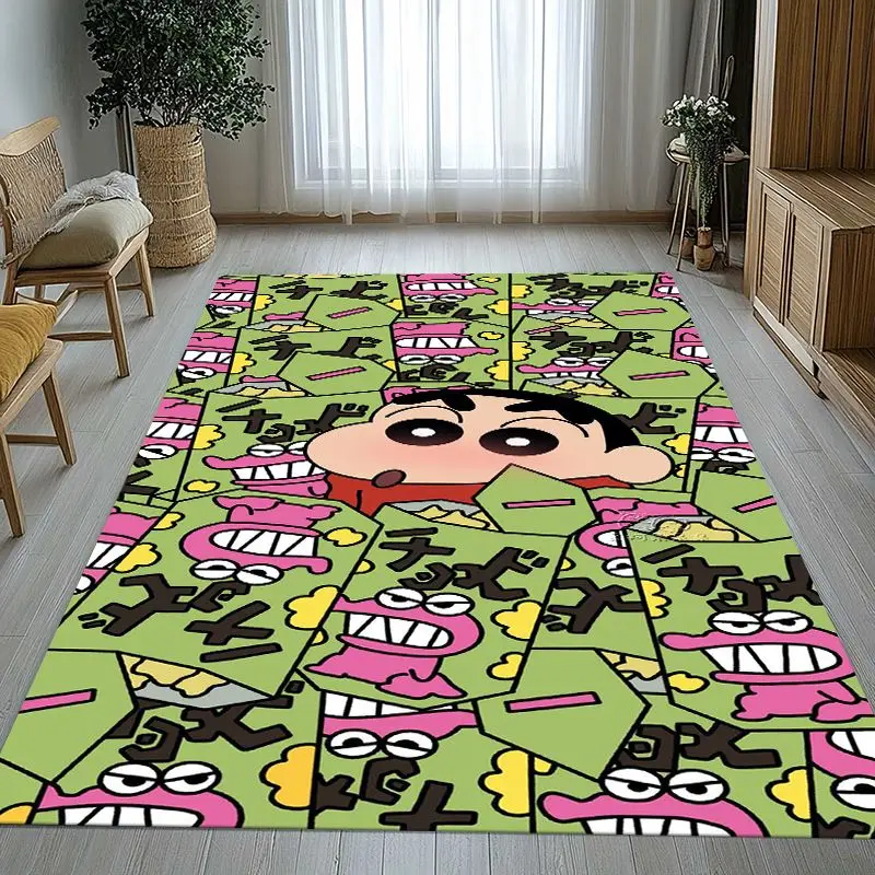 Funny C-Crayon Shin-chans Cartoon Soft Non-Slip Large Area Rug for Living Room,Bedroom Playroom Carpet Mat for Sofa,Home Decor