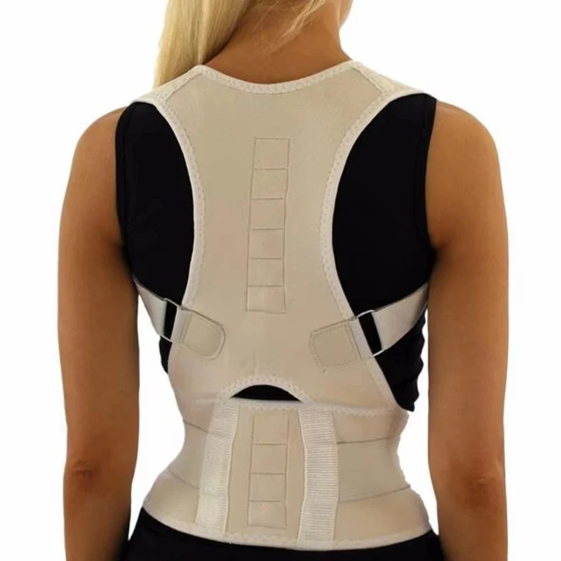 1/2pcs Adjustable Magnet Posture Corrector Back Corset Belt Straightener Brace Shoulder Corrector Lumbar Postura Braces Supports